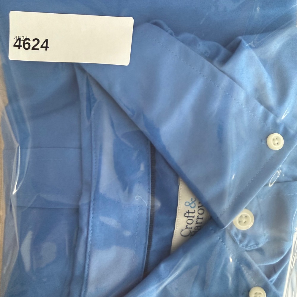 Croft & Barrow Button Up Mens M Blue Easy-Care Shirt Classic Fit NWT - Picture 10 of 10